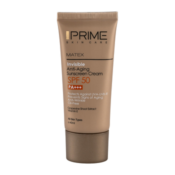 کرم ضد آفتاب بی رنگ پرایم مدل Rejuvenating با SPF50 حجم 40 میلی لیتر